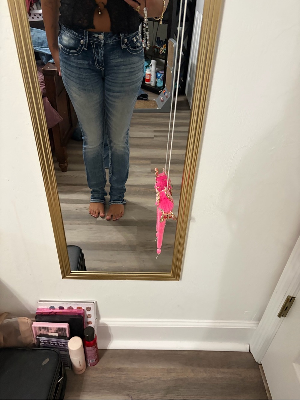 Vintage Miss Me Women’s Skinny Washed Blue Jeans